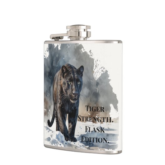 Forest Animals Tiger Strength Flask Flachmann (Links)
