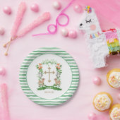 Forest Animals Wappen Boy Taufen Papierplatte Pappteller (Party)