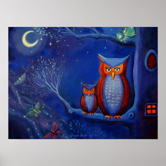 Forest at Night - Print Poster (Vorne)