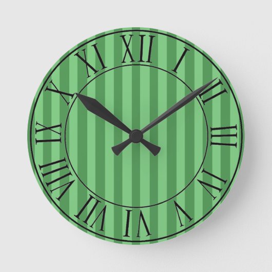 Forest Avenue Runde Wanduhr (Vorderseite)