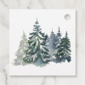 Forest Baby It's Cold Outside Winter Baby Dusche Geschenkanhänger (Rückseite)