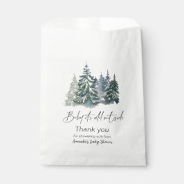 Forest Baby It's Cold Outside Winter Baby Dusche Geschenktütchen
