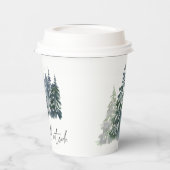 Forest Baby It's Cold Outside Winter Baby Dusche Pappbecher (Links)