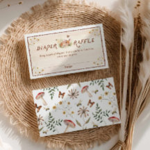 Forest Baby Showdiaper Raffle Ticket