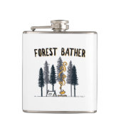 Forest Bather Camping Flachmann (Vorderseite)