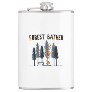 Forest Bather Camping Flachmann