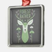 Forest Bather Deer Ornament Aus Metall (Links)