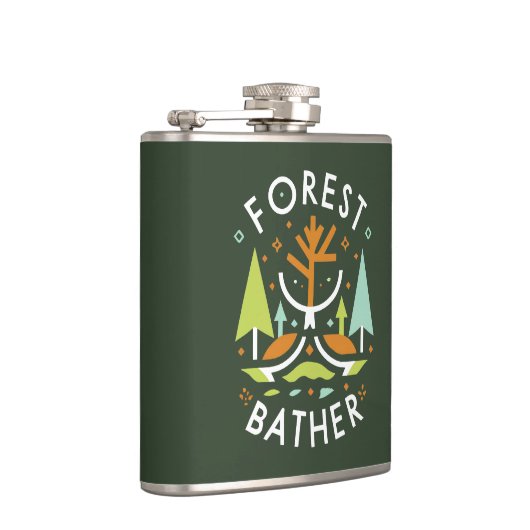 Forest Bather Kubist Flachmann (Rechts)