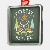 Forest Bather Kubist Ornament Aus Metall (Links)