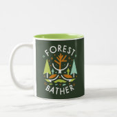Forest Bather Kubist Zweifarbige Tasse (Links)