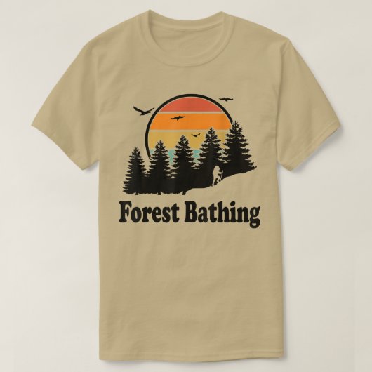 Forest Bathing Nature Lovers Shinrin-yoku Forest B T-Shirt (Design vorne)