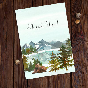 Forest Bears Danke Einladung