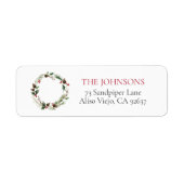 Forest Berry Pinecone Rücksendeadresse (Vorne)