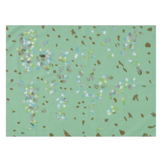 Forest Birds Tablecloth Tischdecke (Vorderseite (Horizontal))