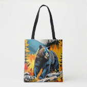 Forest Black Bar Majestät Design Tasche (Vorderseite)