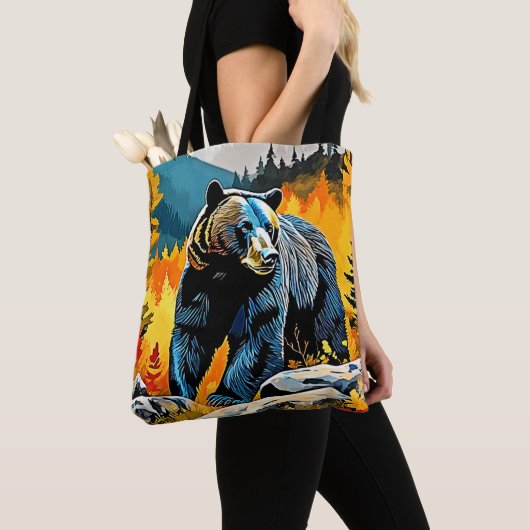 Forest Black Bar Majestät Design Tasche (Von Nahem)