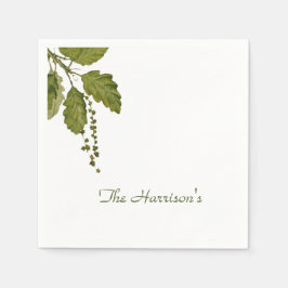 Forest Blätter Paper Napkins Serviette