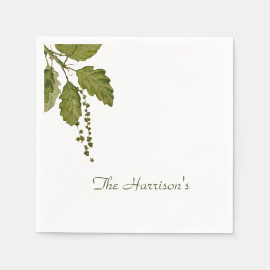 Forest Blätter Paper Napkins Serviette (Vorderseite)