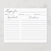 Forest Blume Blätter Botanische Blumenkarte (Vorderseite)