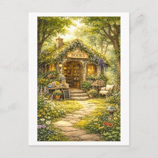 Forest Bookstore Postkarte (Vorderseite)