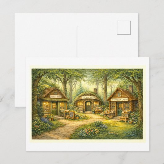 Forest Bookstores Postkarte (Vorne/Hinten)