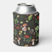 Forest Bounty: Aquarellfarben-Pilzmuster Dosenkühler (Kanne Rückseite)