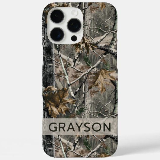 Forest Branches Camouflage Personalized Case-Mate iPhone Hülle (Rückseite)