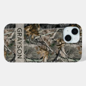 Forest Branches Camouflage Personalized Case-Mate iPhone Hülle (Rückseite (Horizontal))
