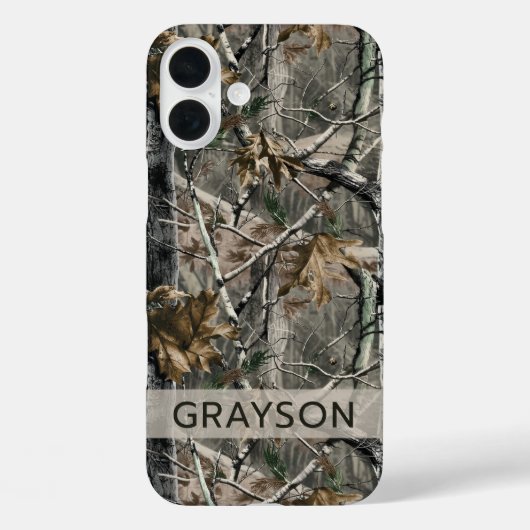 Forest Branches Camouflage Personalized Case-Mate iPhone Hülle (Rückseite)