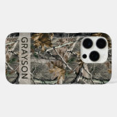 Forest Branches Camouflage Personalized Case-Mate iPhone Hülle (Rückseite (Horizontal))