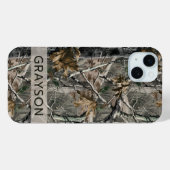 Forest Branches Camouflage Personalized Case-Mate iPhone Hülle (Rückseite (Horizontal))