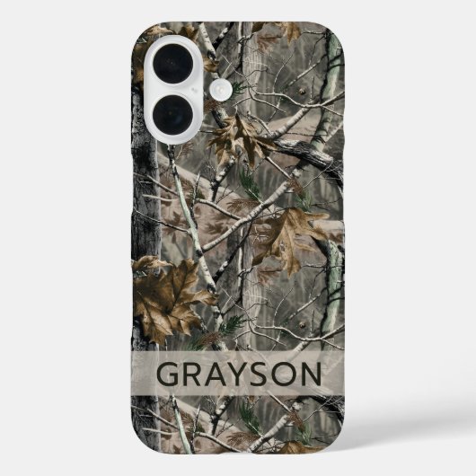 Forest Branches Camouflage Personalized Case-Mate iPhone Hülle (Rückseite)