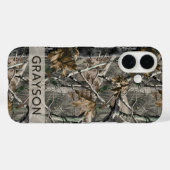 Forest Branches Camouflage Personalized Case-Mate iPhone Hülle (Rückseite (Horizontal))