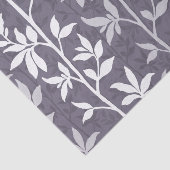 Forest Breeze Minimalist Botanical Silhouette Lav Seidenpapier (Ausschnitt)