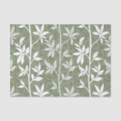 Forest Breeze Minimalist Botanical Silhouette Sage Seidenpapier (Vorderseite)