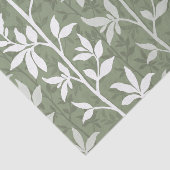 Forest Breeze Minimalist Botanical Silhouette Seidenpapier (Ausschnitt)