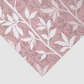 Forest Breeze Modern Botanical Silhouette Pink Seidenpapier (Ausschnitt)