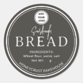 Forest Brown Bakery Sourdough Bread Logo Sticker (Vorderseite)