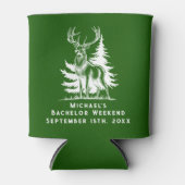 Forest Buck Trees Bachelor Wochenende Dosenkühler (Vorderseite)