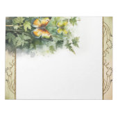 Forest Butterfly Woodland Nature Editor Notizblock (Vorderseite)