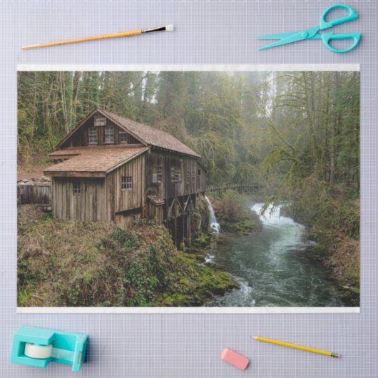 Forest Cabin 26 Dekoupage Tissue Seidenpapier (Basteln)