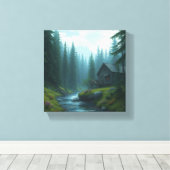 FOREST CABIN LEINWANDDRUCK (Insitu (Holzboden))