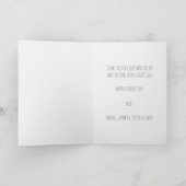 Forest Cabin Moon Vatertag mit Foto Karte (Innenseite)