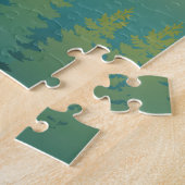 Forest Calm Berglandschaft Puzzle (Seite)