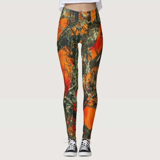 Forest Camo Pattern Leggings (Vorderseite)