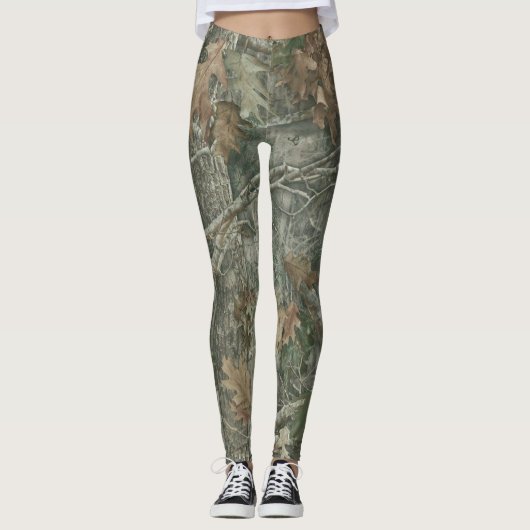 Forest Camo Pattern Leggings (Vorderseite)