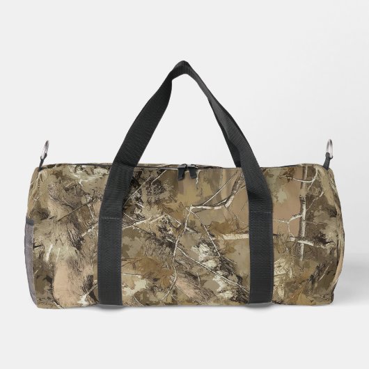 Forest Camo with Dry Leaves Pattern Duffle Bag (Rückseite)