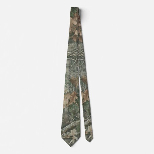 Forest Camo with Dry Leaves Pattern Krawatte (Vorderseite)