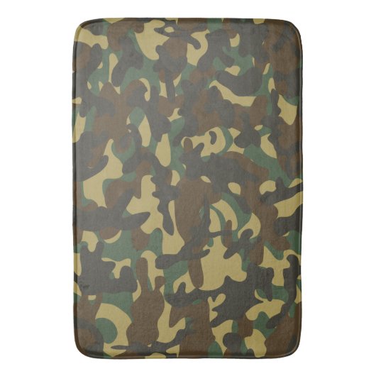 Forest Camouflage Badematte (Vorderseite Vertikal)