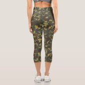 Forest Camouflage Capri Leggings (Rückseite)